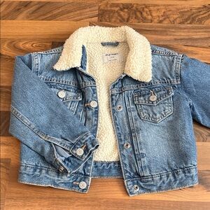 Old Navy Kids Denim Jacket with Soft Cream Lining